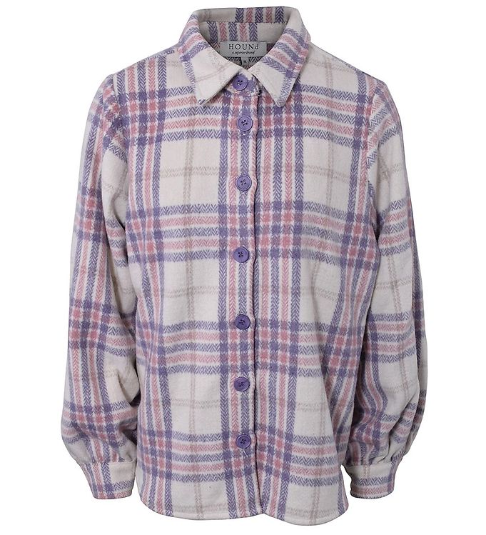 Hound Skjorte - Ternet - Hvid/Rosa/Lilla/Beige Hound Skjorte - Ternet - Hvid/Rosa/Lilla/Beige