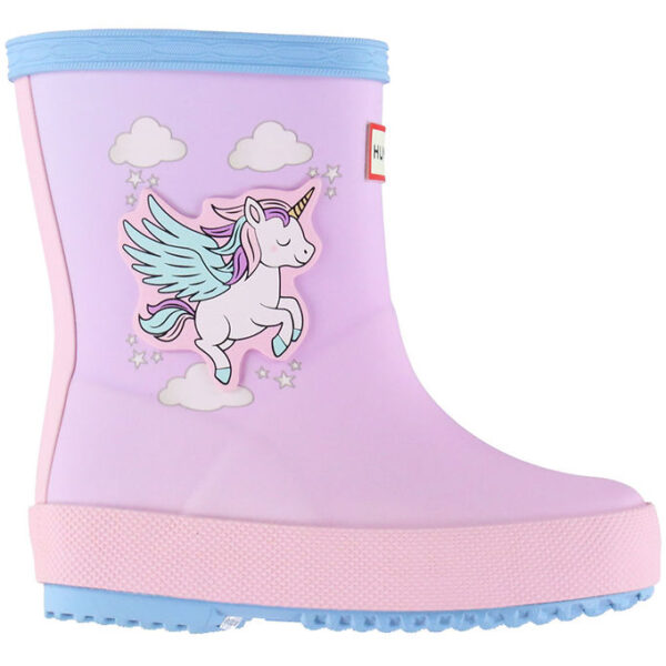 Hunter Gummistøvler - Kids First - Blue Frost/Parfait Pink