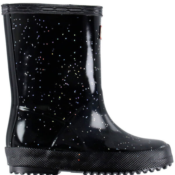 Hunter Gummistøvler - Kids First Giant Glitter - Sort