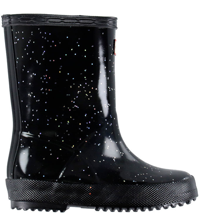 Hunter Gummistøvler - Kids First Giant Glitter - Sort Hunter Gummistøvler - Kids First Giant Glitter - Sort