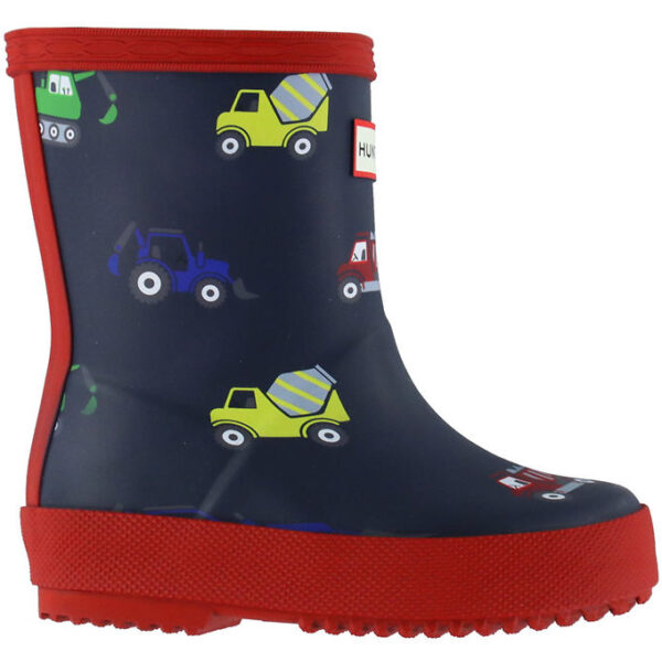 Hunter Gummistøvler - Kids First - Hunter Navy/Military Red