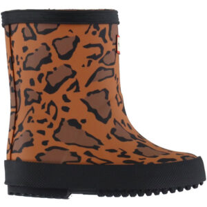 Hunter Gummistøvler - Kids First Leopard Print - Rich Tan/Saddle