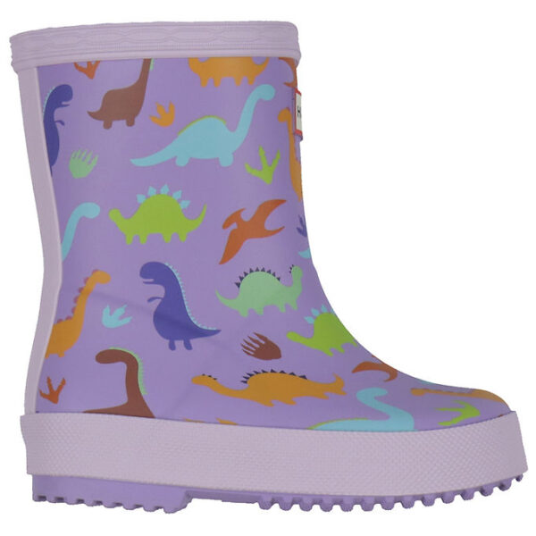Hunter Gummistøvler - Kids First - Purple Dinosaur