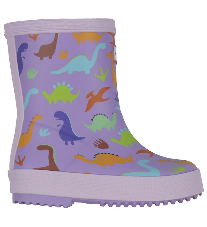Hunter Gummistøvler - Kids First - Purple Dinosaur Hunter Gummistøvler - Kids First - Purple Dinosaur