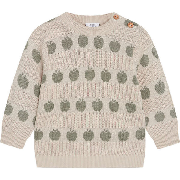 Hust and Claire Bluse - Strik - Bambus - Pos - Seagrass