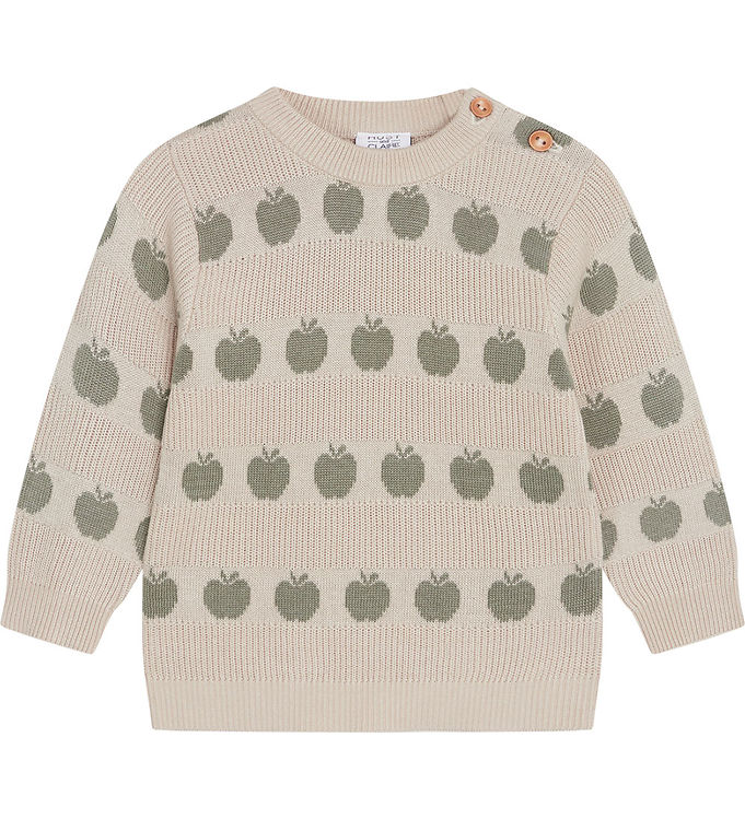 Hust and Claire Bluse - Strik - Bambus - Pos - Seagrass