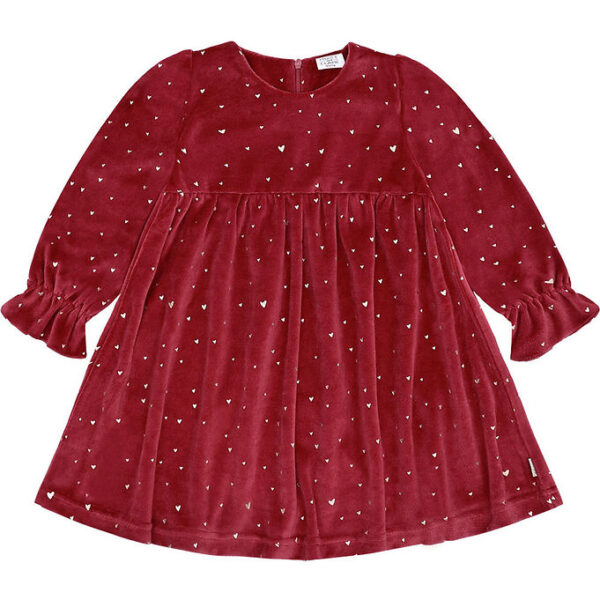 Hust and Claire Kjole - Velour - HCDonna - Teaberry m. Guld