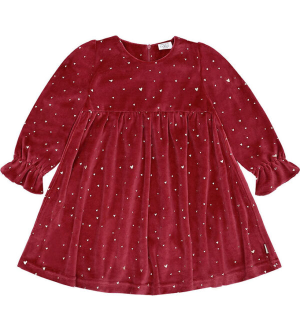 Hust and Claire Kjole - Velour - HCDonna - Teaberry m. Guld