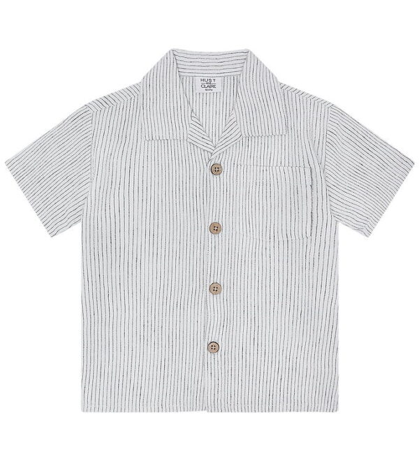 Hust and Claire Skjorte - Rasser - Snow White m. Striber Hust and Claire Skjorte - Rasser - Snow White m. Striber