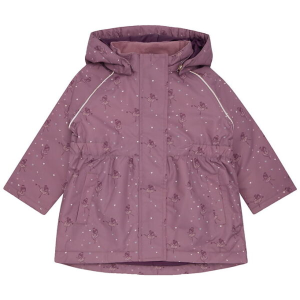 Hust and Claire Vinterjakke - HCObia - Pale Mauve m. Hjerter/Bal