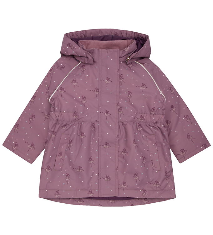 Hust and Claire Vinterjakke - HCObia - Pale Mauve m. Hjerter/Bal