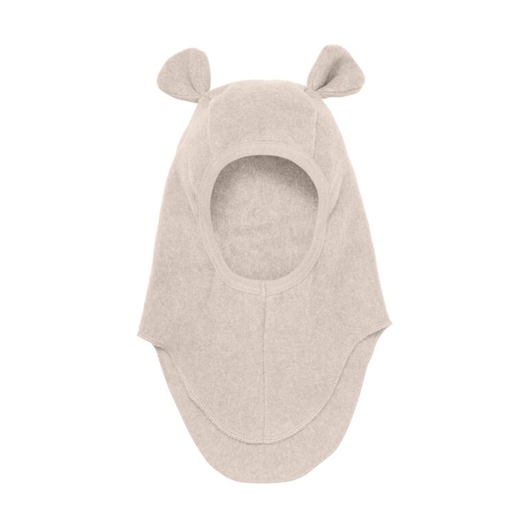 Huttelihut Elefanthue Bomulds Fleece - Camel Melange - 0-1 år