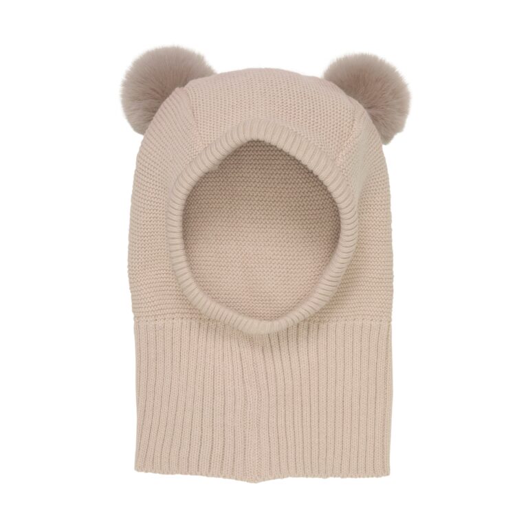 Huttelihut Elefanthue m. PomPom - Light Camel - 0-1 år Huttelihut Elefanthue m. PomPom - Light Camel - 0-1 år