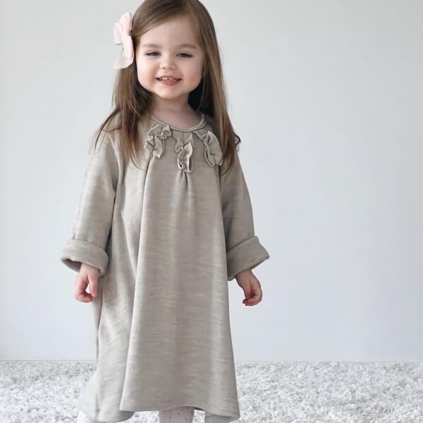 Huttelihut Kjole Merino Uld Camel - 56-62 cm