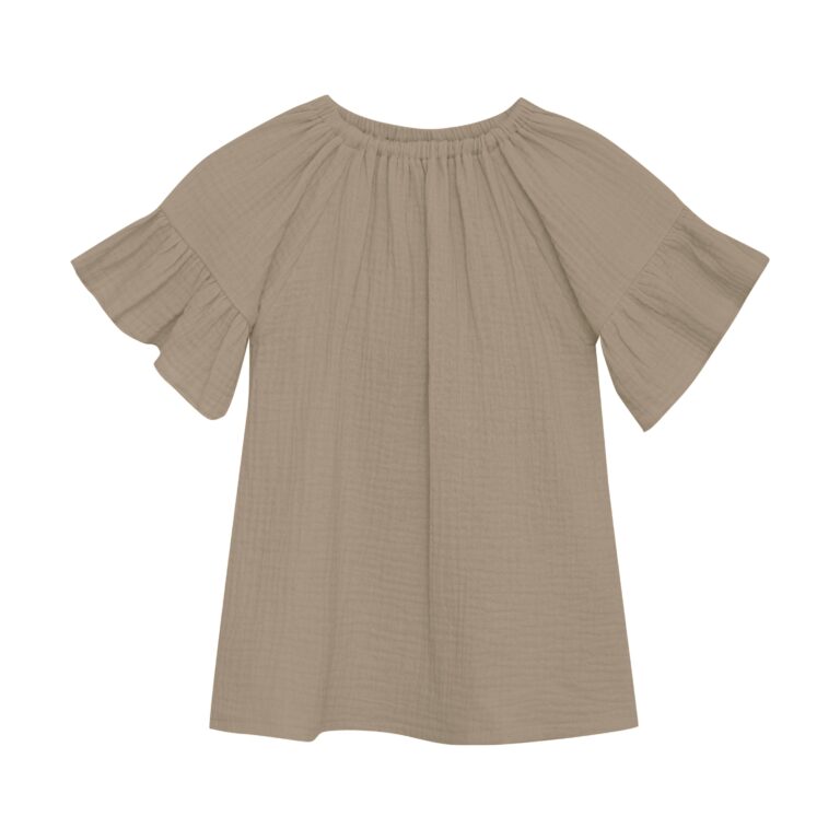 Huttelihut Muslin Dress - Silver Sage - 86 cm Huttelihut Muslin Dress - Silver Sage - 86 cm