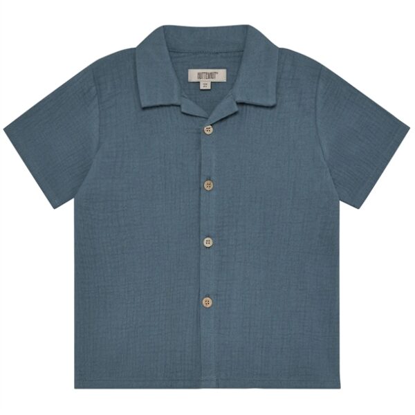 Huttelihut Skjorte - Kortærmet - Muslin - Bering Sea