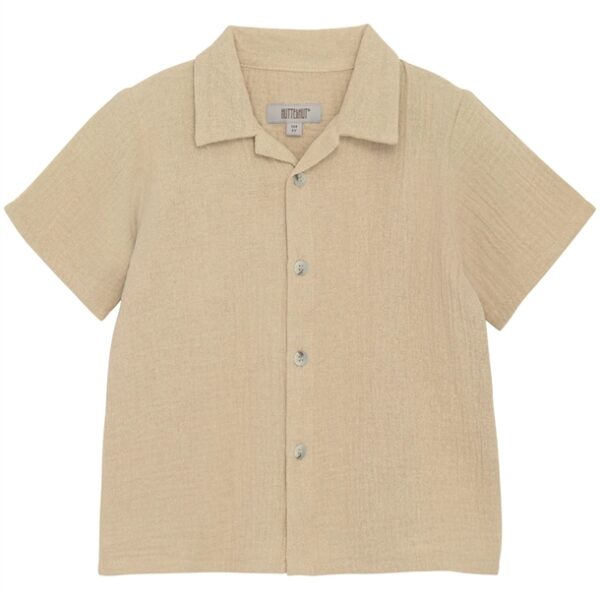 Huttelihut Skjorte - Kortærmet - Muslin - Irish Cream