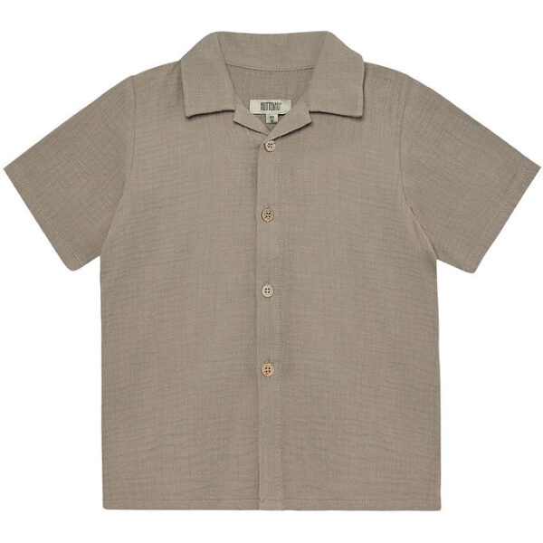 Huttelihut Skjorte - Musselin - Moon Rock