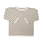 Huttelihut Stribet Strik O-Neck - Mole - 2-4 år