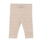 Huttelihut Striped Rib Leggings - Mahogany Rose - 56 cm