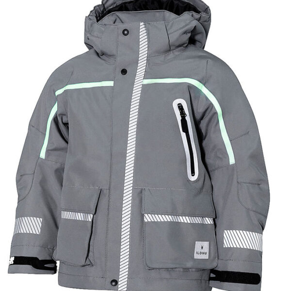 ILDHU Vinterjakke - Norly - Light Grey m. Selvlysende Reflekser