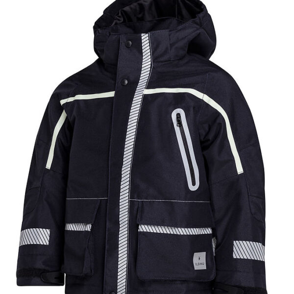 ILDHU Vinterjakke - Norly - Navy m. Selvlysende Reflekser