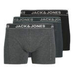 JACK & JONES 3-Pak Bokseshorts Friday Dark Grey Melange
