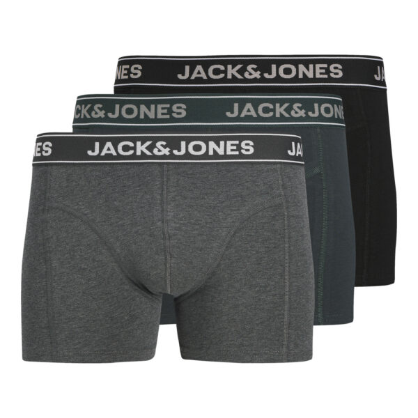 JACK & JONES 3-Pak Bokseshorts Friday Dark Grey Melange