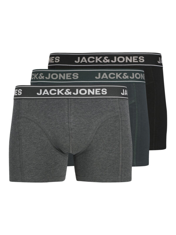 JACK & JONES 3-Pak Bokseshorts Friday Dark Grey Melange