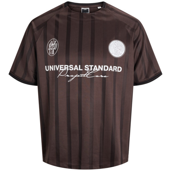 JACK & JONES T-shirt Cover Retro Football Seal Brown