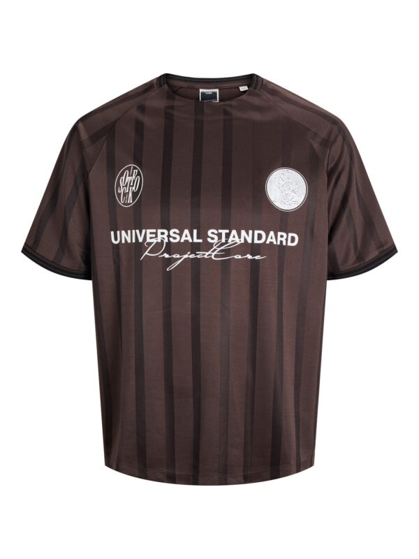 JACK & JONES T-shirt Cover Retro Football Seal Brown