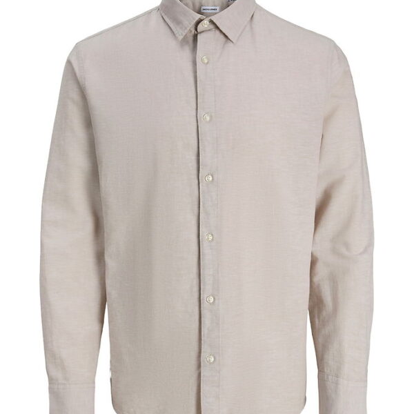 Jack & Jones Skjorte - Bomuld/Hør - JjeBreeze - String