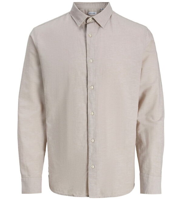 Jack & Jones Skjorte - Bomuld/Hør - JjeBreeze - String