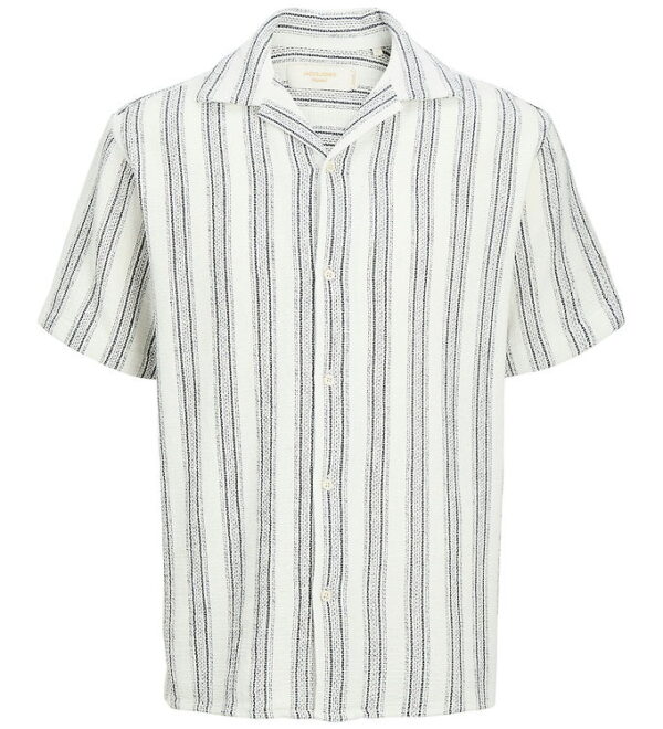 Jack & Jones Skjorte - JjeCoba - Cloud Dancer/Stripes