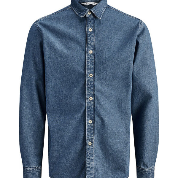 Jack & Jones Skjorte - JjeStanley - Noos - Blue Denim/MID BLUE