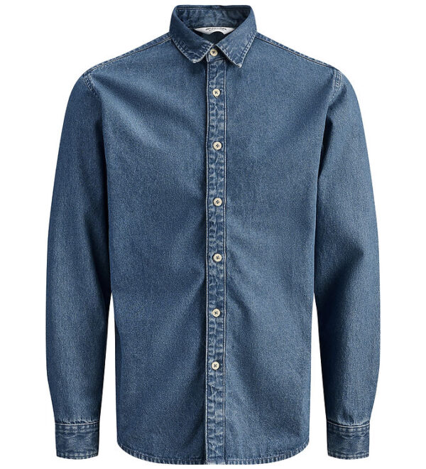 Jack & Jones Skjorte - JjeStanley - Noos - Blue Denim/MID BLUE