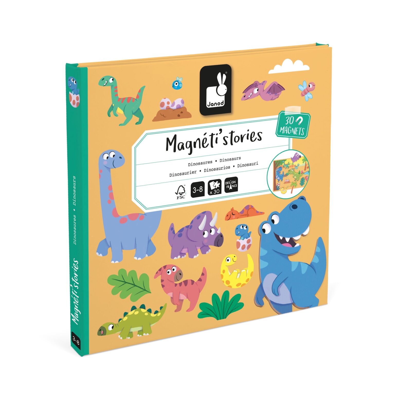 Janod - Magneti'stories Dinosaurs