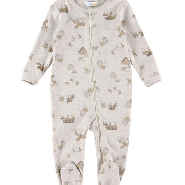 Joha Heldragt - Lys Beige m. Bondegårdsdyr