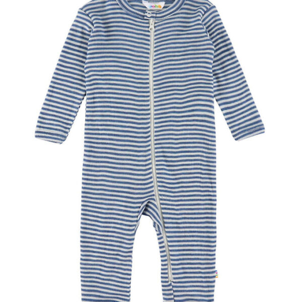 Joha Heldragt - Uld/Silke - Rib - Blå/Stribet Joha Heldragt - Uld/Silke - Rib - Blå/Stribet