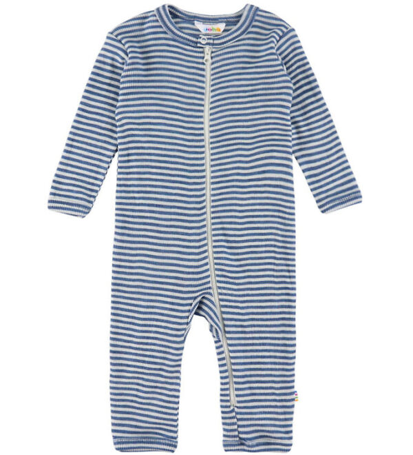 Joha Heldragt - Uld/Silke - Rib - Blå/Stribet