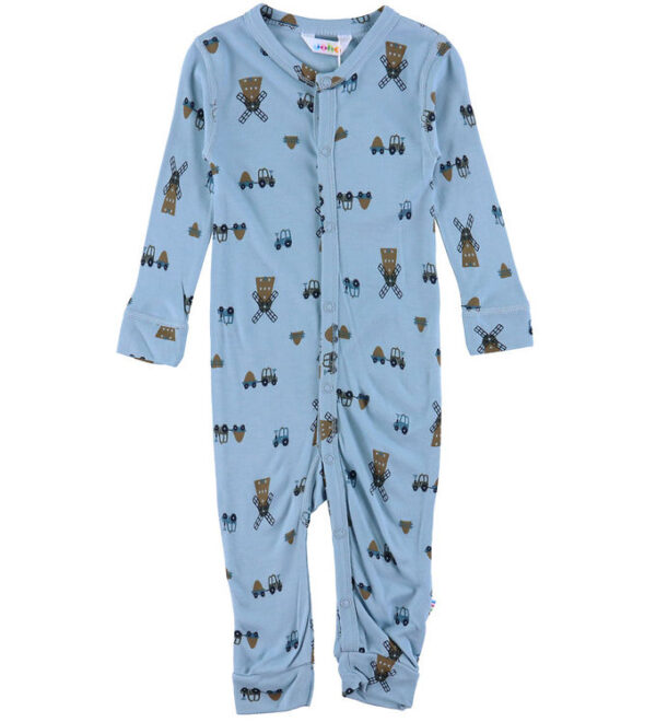 Joha Heldragt - Viskose/Bambus - Blå m. Vindmølle Joha Heldragt - Viskose/Bambus - Blå m. Vindmølle