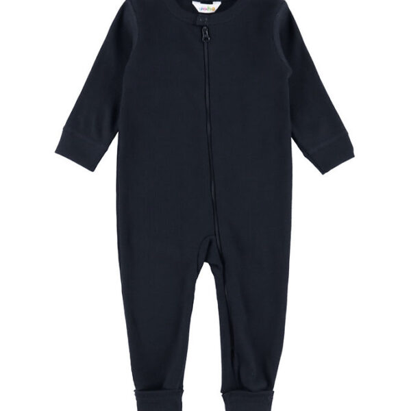 Joha Heldragt m. Fødder - Rib - Navy Joha Heldragt m. Fødder - Rib - Navy