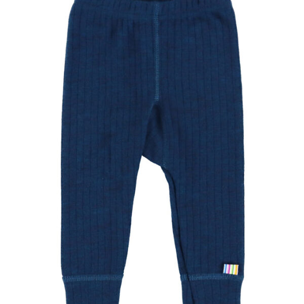Joha Leggings - Uld - Rib - Mørk Turkis