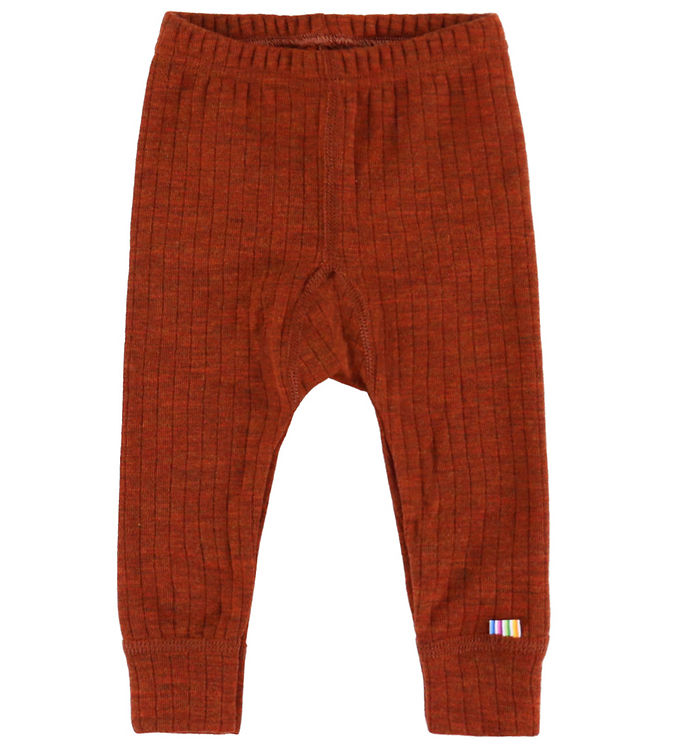 Joha Leggings - Uld - Rib - Rust Joha Leggings - Uld - Rib - Rust