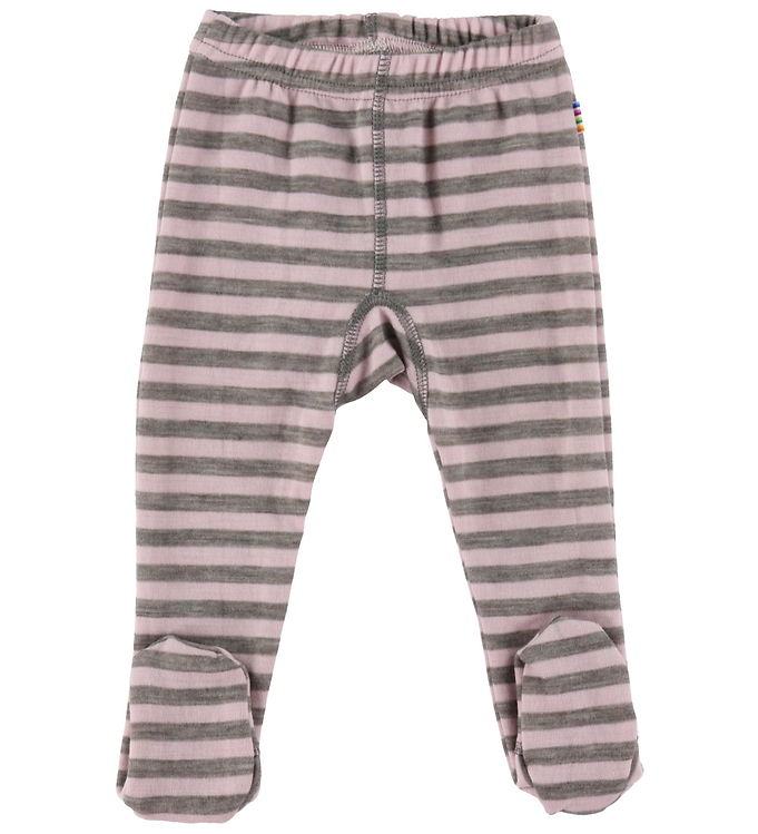 Joha Leggings - Uld - Rosa/Grå Joha Leggings - Uld - Rosa/Grå