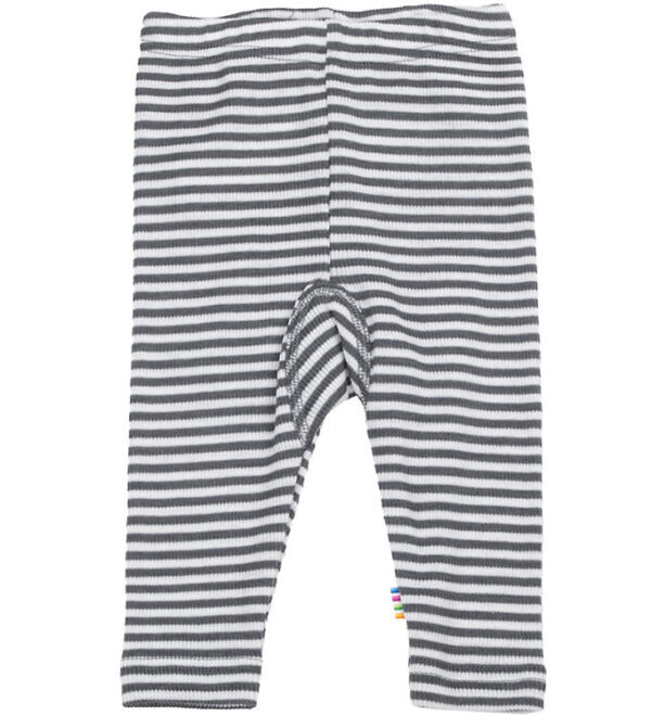 Joha Leggins - Rib - Uld/Silke - Mørkegrå