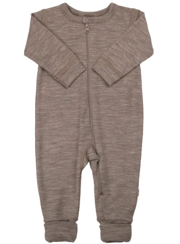 Joha Natdragt - Uld/Silke - Beige Melange Joha Natdragt - Uld/Silke - Beige Melange