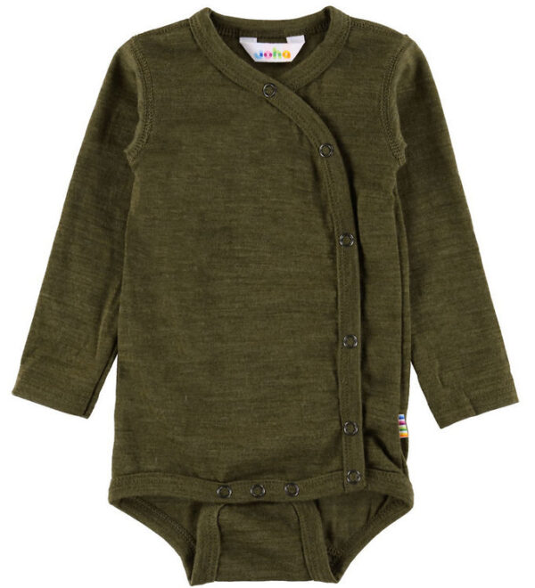 Joha Slå-Om Body l/æ - Uld - Mos Grøn