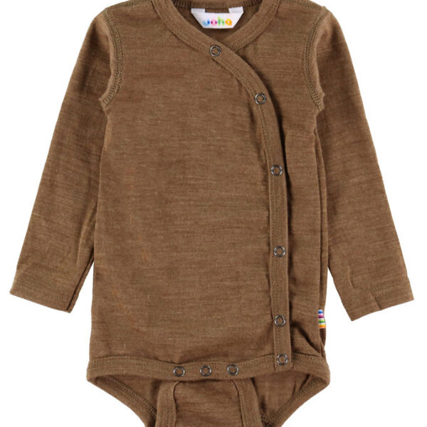 Joha Slå-Om Body l/æ - Uld - Varm Brun