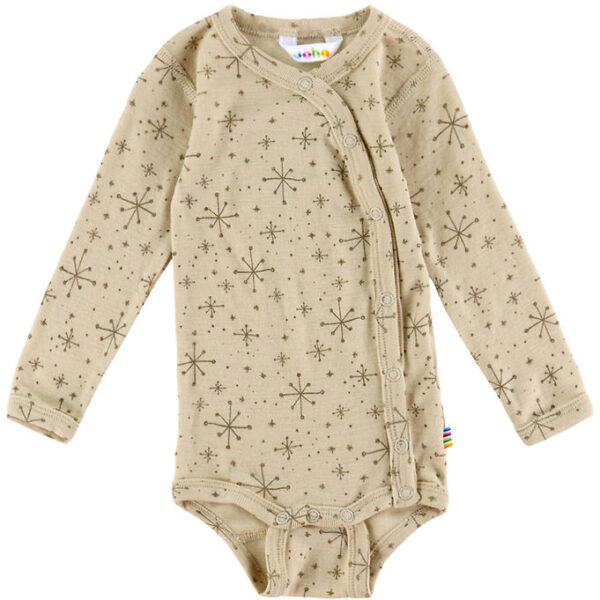 Joha Slå-om Body l/æ - Uld - Beige m. Stjerner